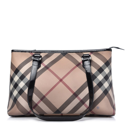Burberry Supernova Check Regent Tote Black 1 of 9
