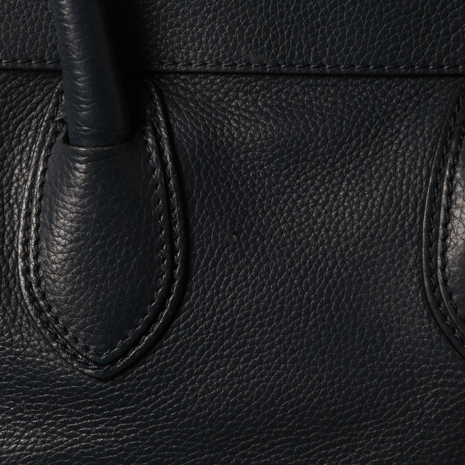 Celine Drummed Calfskin Mini Luggage Blue 14 of 15