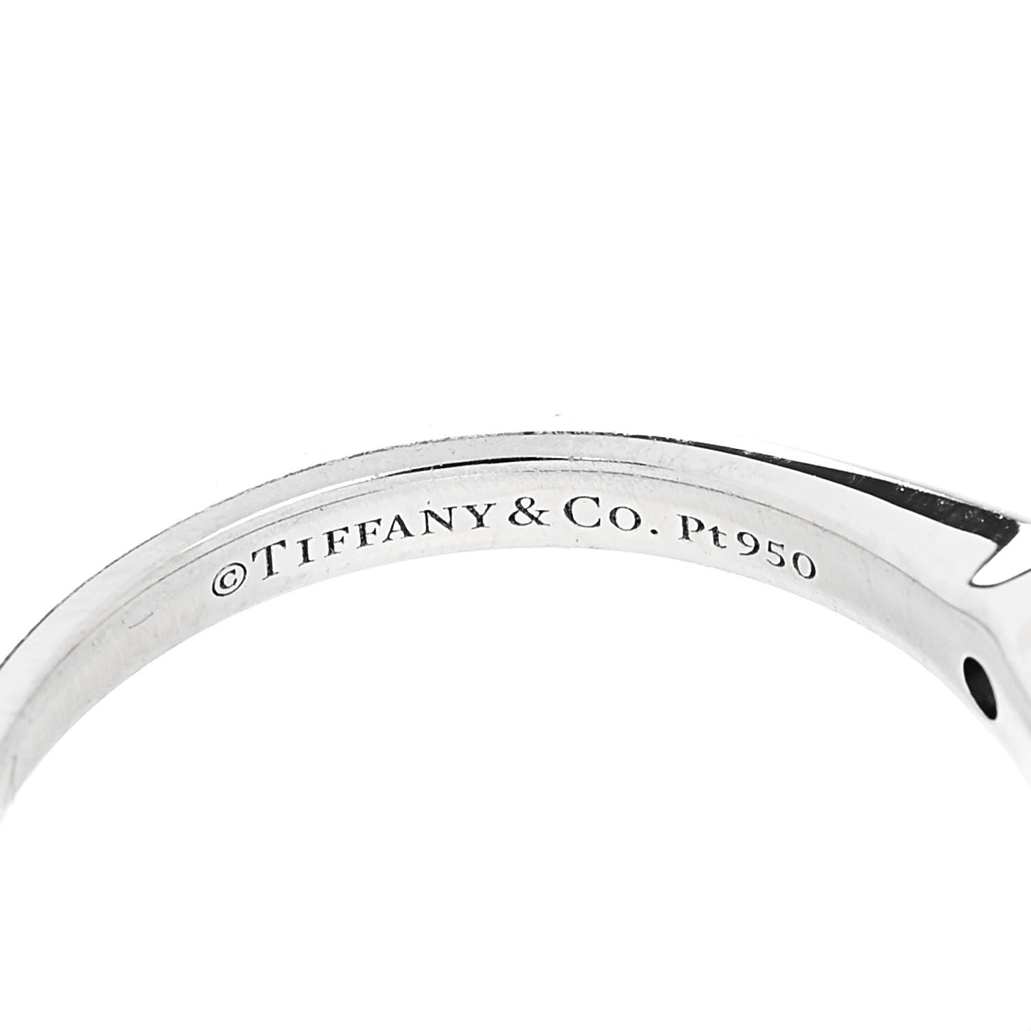 Tiffany Platinum Diamond .41ct Solitaire Engagement Ring 49 5 5 of 7