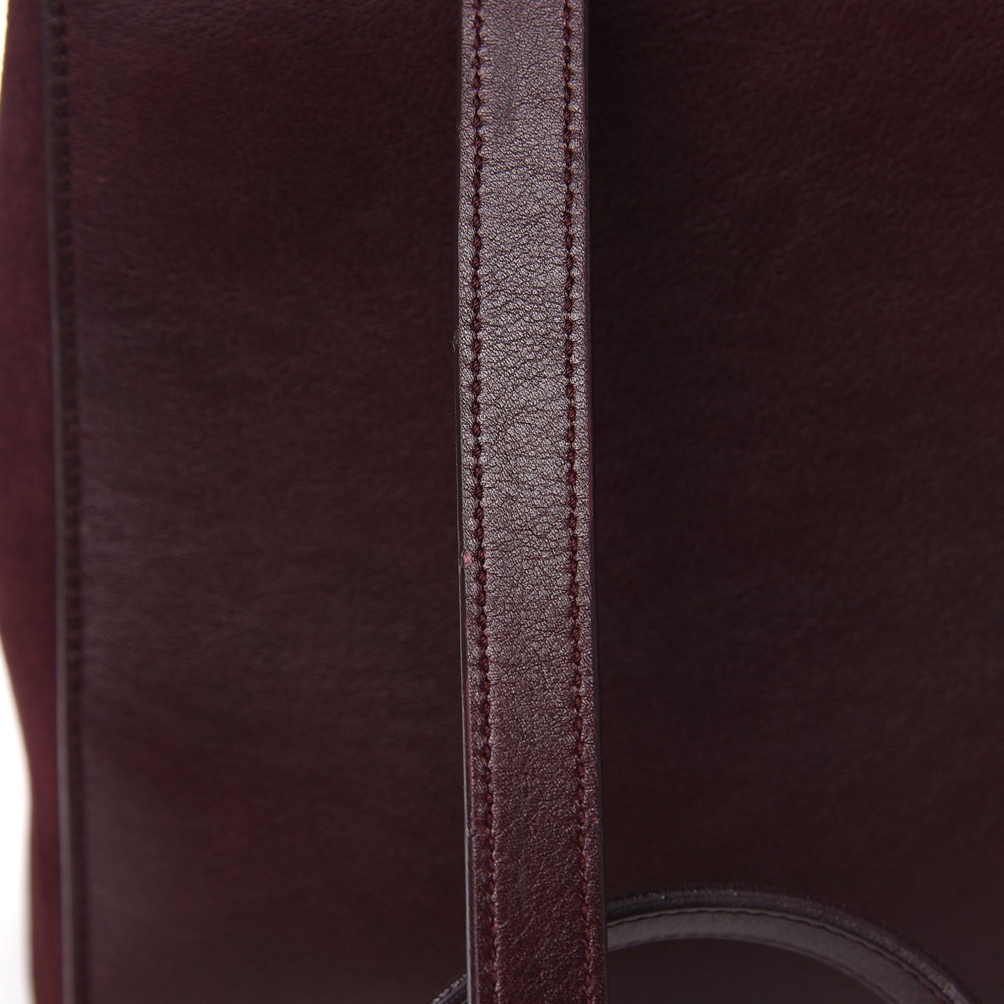 Calfskin Crocodile Embossed Medium Moujik Top Handle Bag Amarena