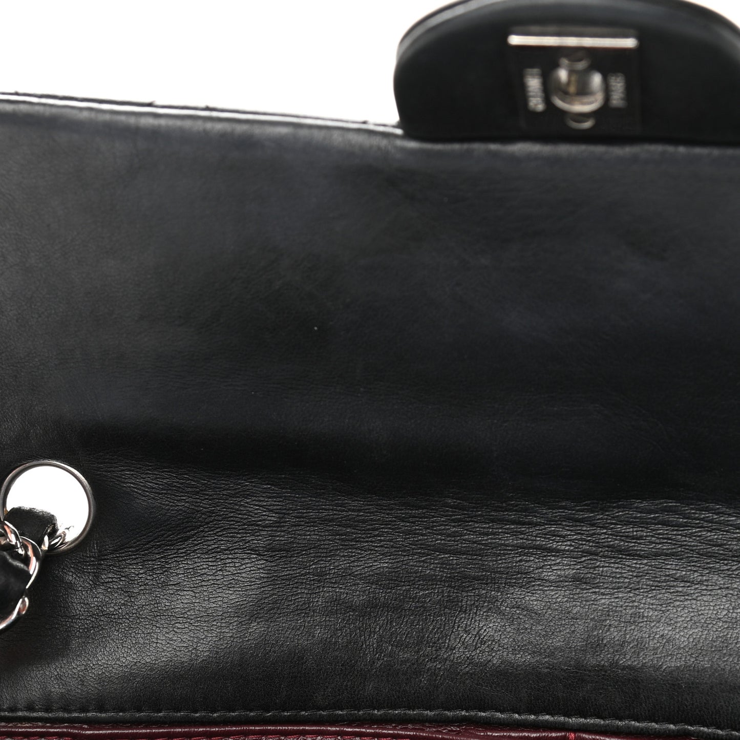 Lambskin Quilted East West Flap Black