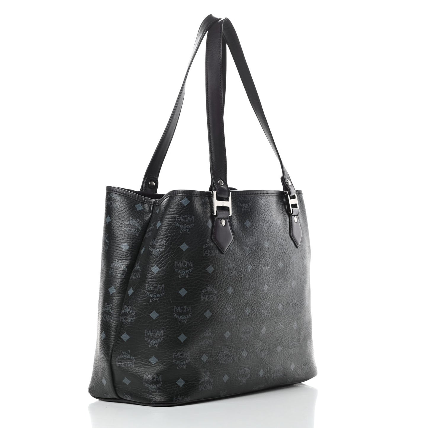 Visetos Striped Munich Lion Tote Black
