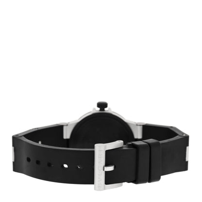 Bulgari Aluminum Rubber 32mm Diagono Quartz Watch 3 of 4