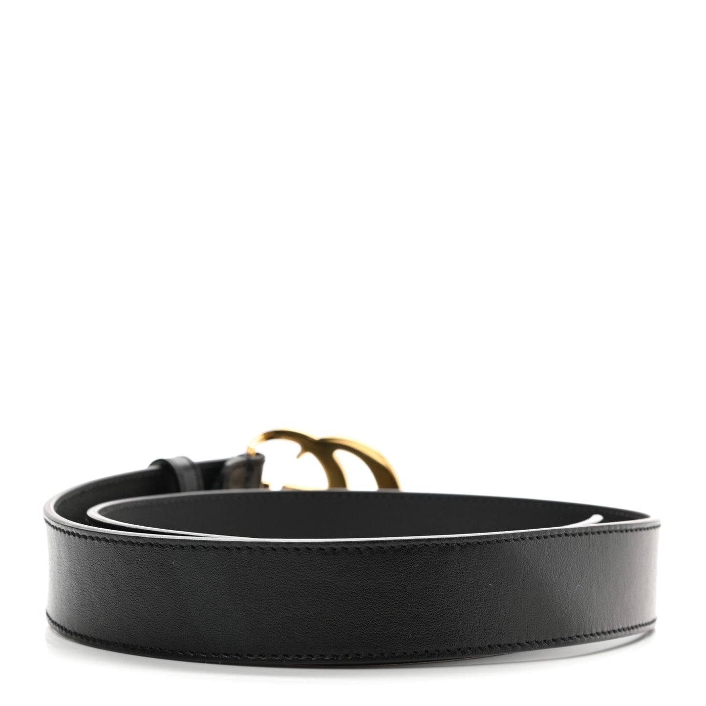 Plutone Calfskin Double G 30mm Belt 75 30 Black