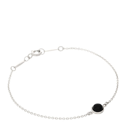 Tiffany Sterling Silver Black Jade Elsa Peretti Color By The Yard Bracelet 1 of 3