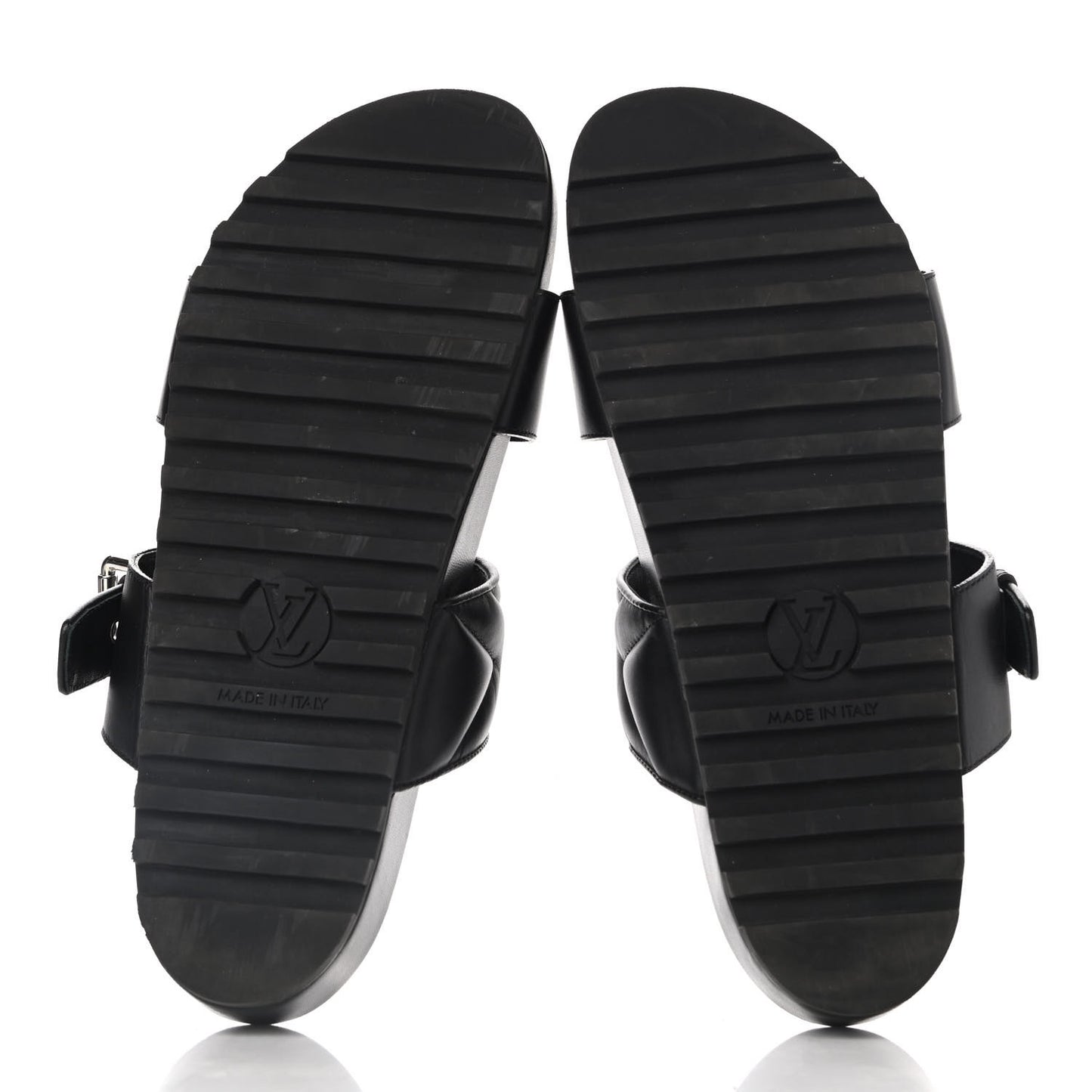 Calfskin New Wave Bom Dia Mule Sandals 38 Black