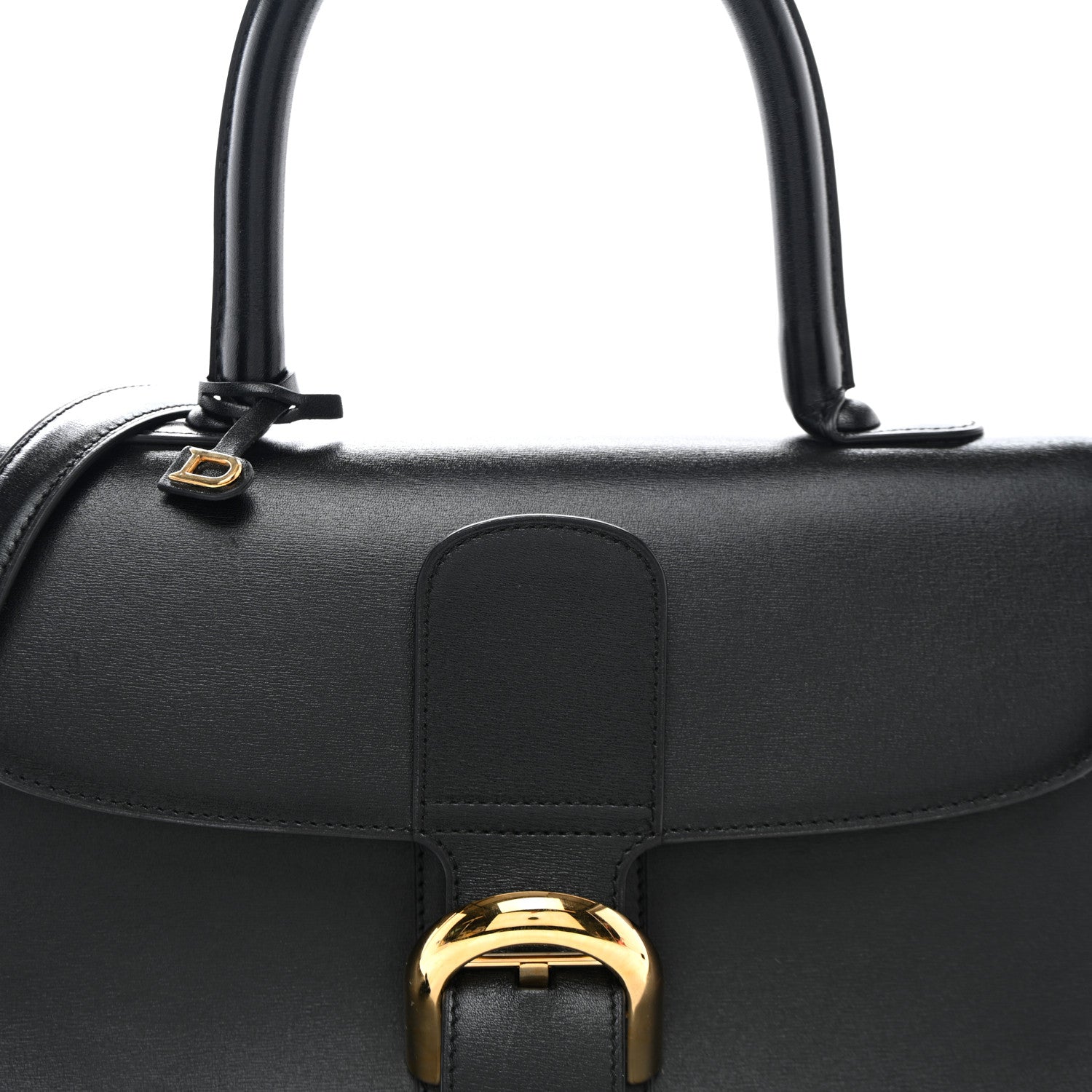 Delvaux Box Calfskin MM Brillant Satchel Black 8 of 10