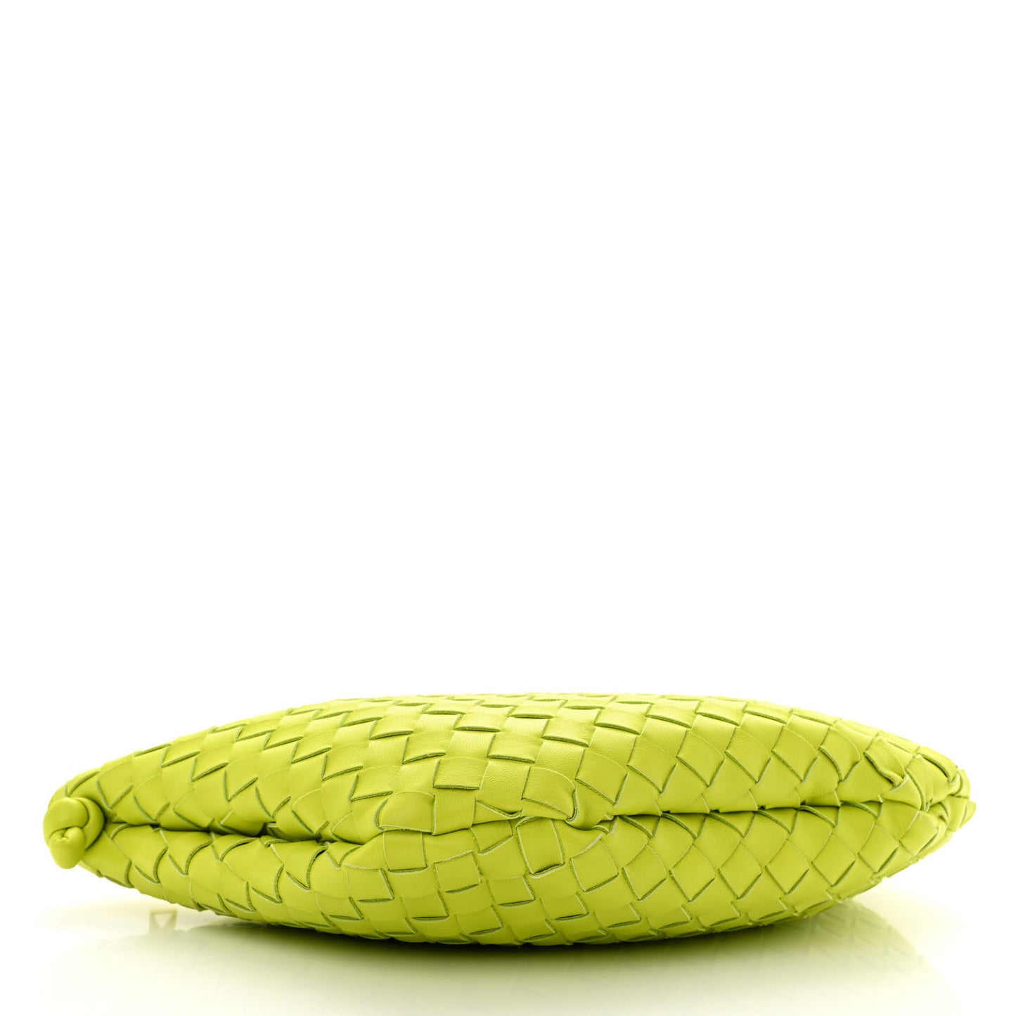 Nappa Intrecciato Small Turn Pouch Acid Kiwi