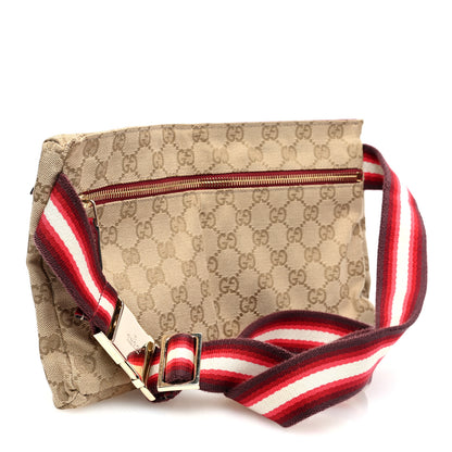 Gucci GG Monogram Double Pocket Belt Bag Red 3 of 10