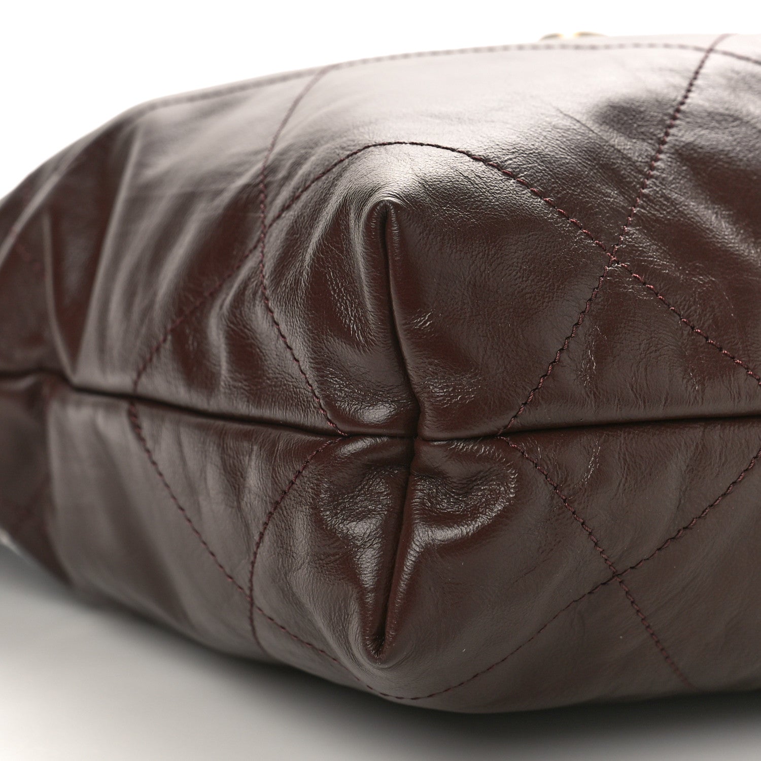 Chanel Shiny Calfskin Quilted Small Chanel 22 Brown 9 of 10