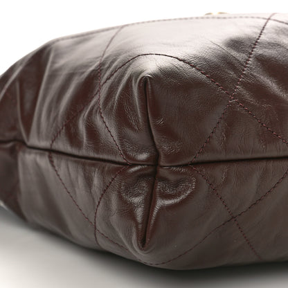 Chanel Shiny Calfskin Quilted Small Chanel 22 Brown 9 of 10