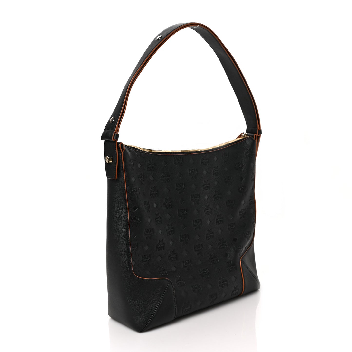 Calfskin Ottomar Monogram Large Klara Hobo Black