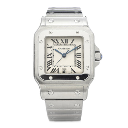 Cartier Stainless Steel 29mm Santos De Galbee Quartz Watch 1 of 7