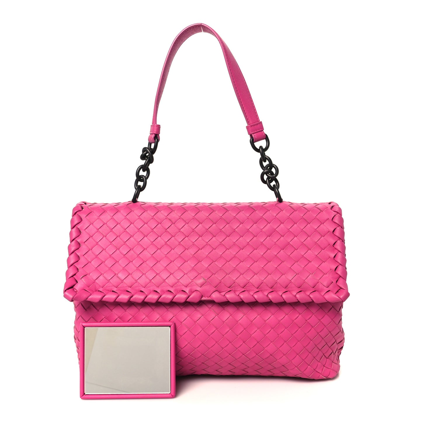 Nappa Intrecciato Large Olimpia Bag Rosa Shock