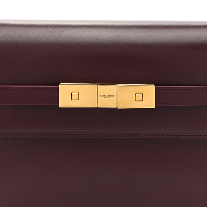 Saint Laurent Smooth Calfskin Small Manhattan Shoulder Bag Hot Wine 7 of 9