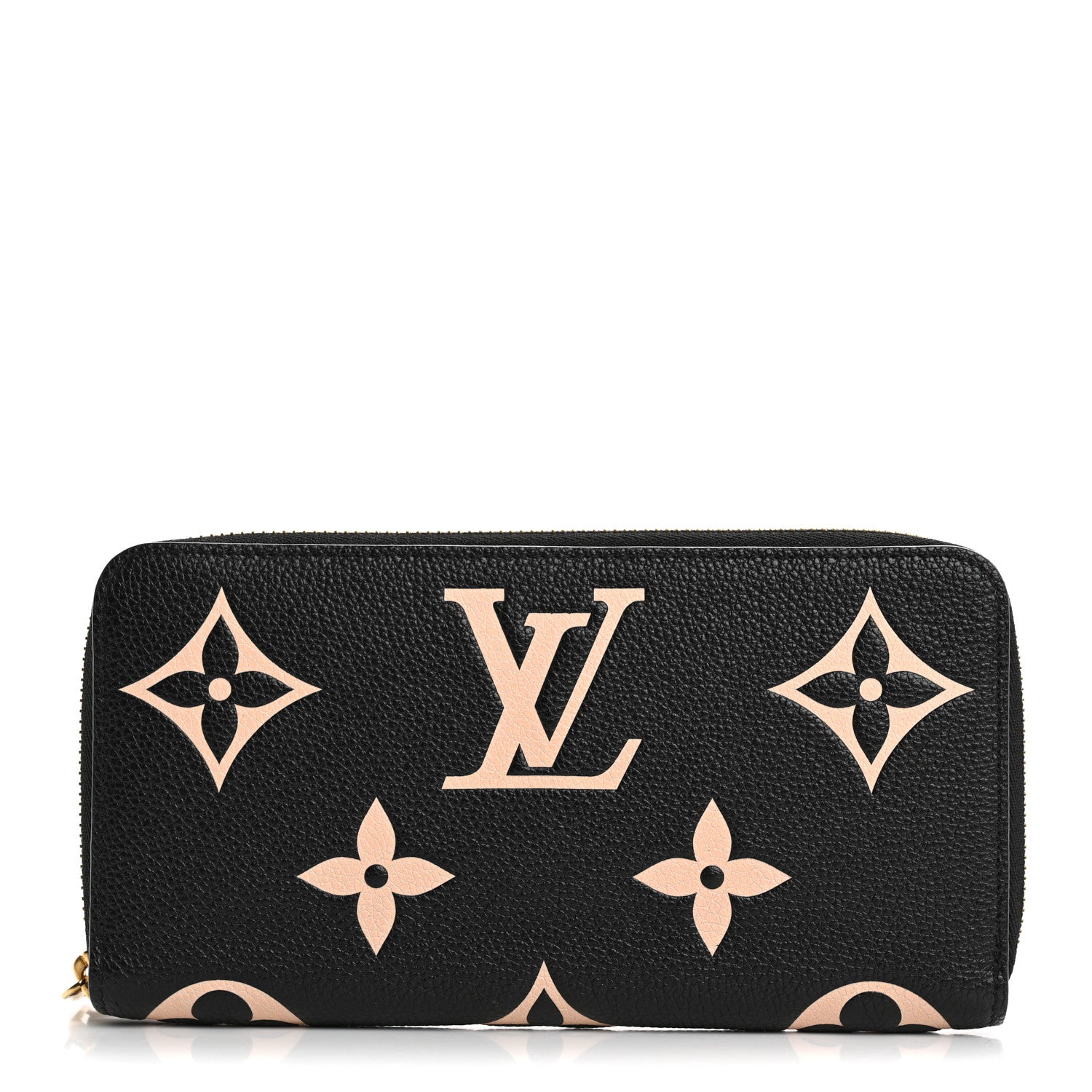 Louis Vuitton Empreinte Monogram Giant Zippy Wallet Black Beige 1 of 6