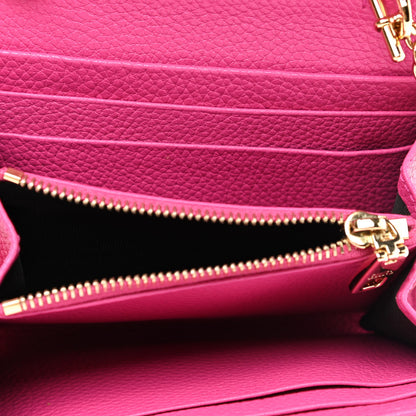 Dolce & Gabbana Smooth Calfskin Dauphine Chain Wallet Rosa Shocking 5 of 7