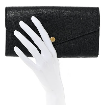 Louis Vuitton Empreinte Sarah Wallet NM Black 2 of 11