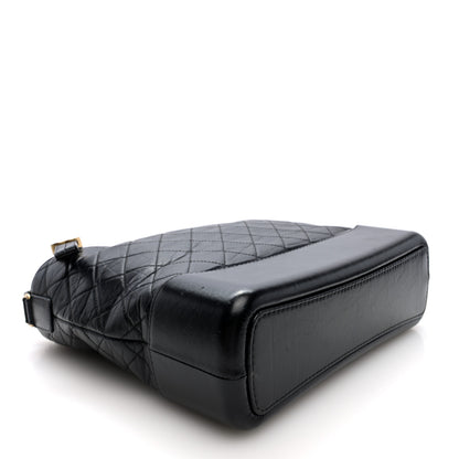 Chanel Aged Calfskin Quilted Large Gabrielle Hobo Black 4 of 10