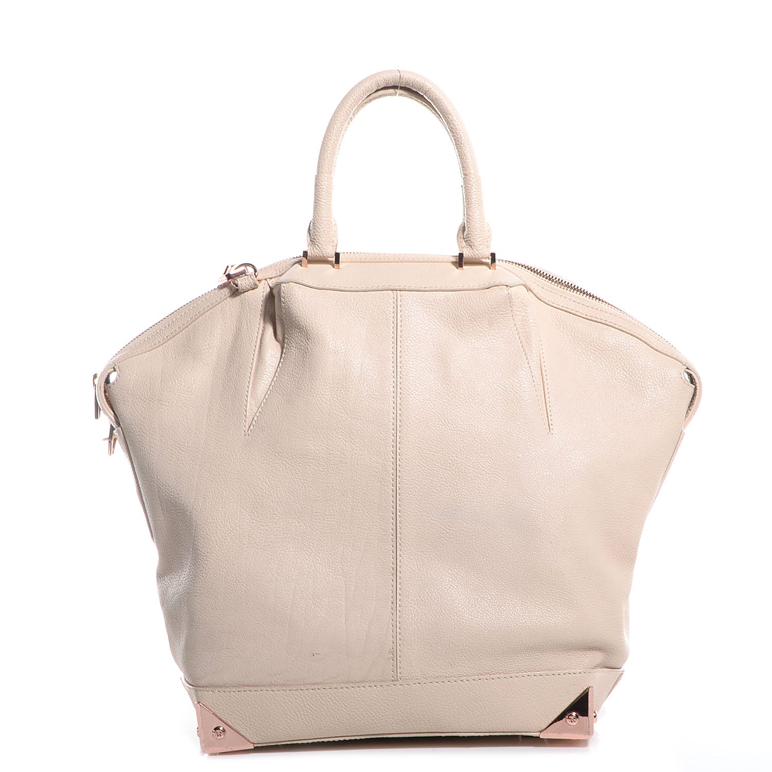 Alexander Wang Pebbled Calfskin Large Emile Eggshell 1 of 6