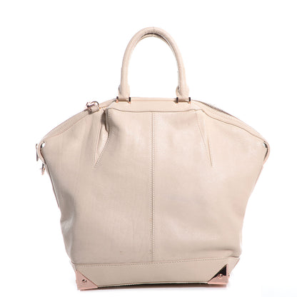 Alexander Wang Pebbled Calfskin Large Emile Eggshell 1 of 6