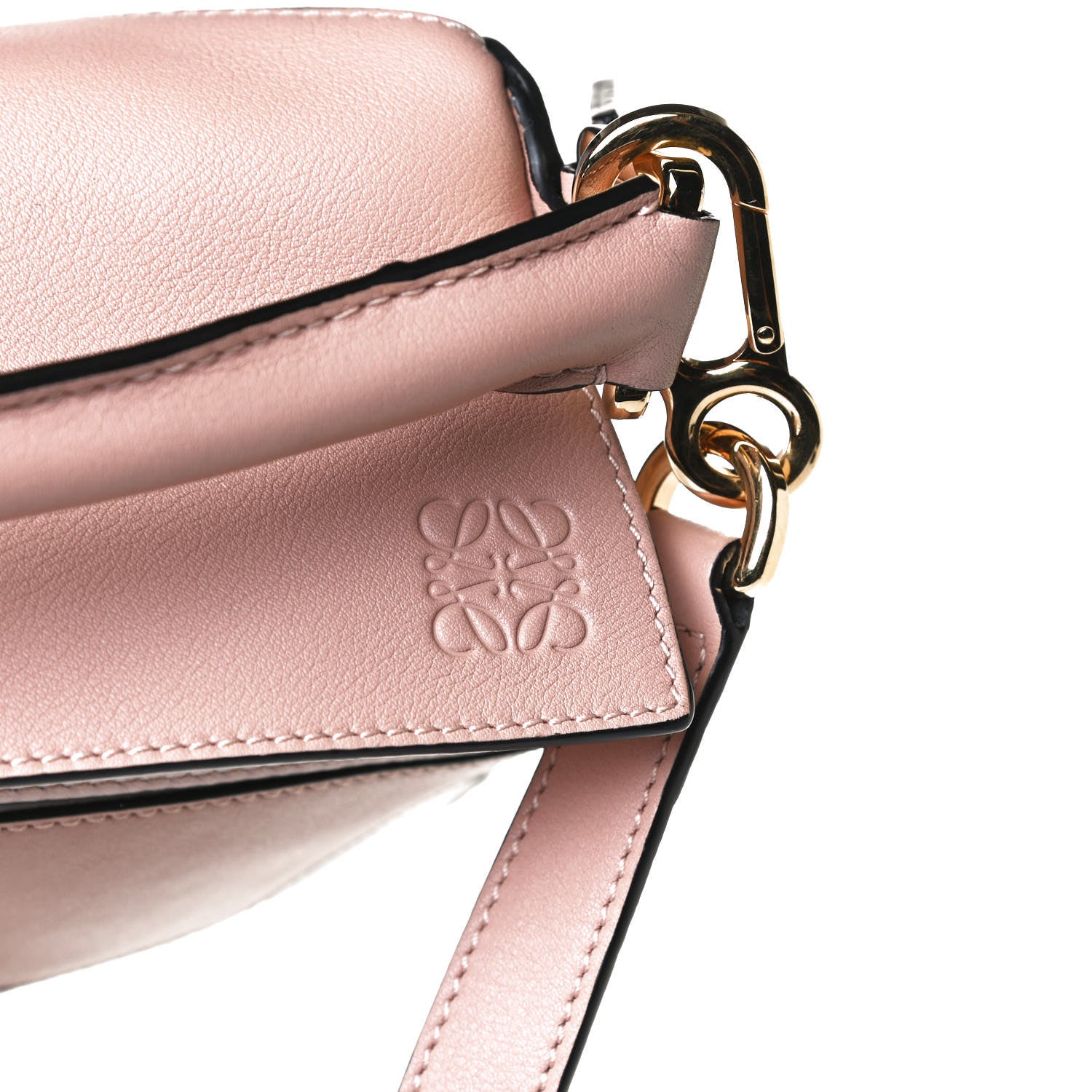 Loewe Calfskin Suede Small Puzzle Bag Blush 13 of 13