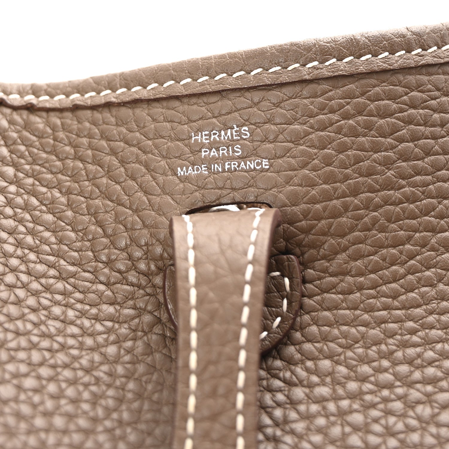 Hermes Taurillon Clemence Evelyne TPM Etoupe 6 of 10