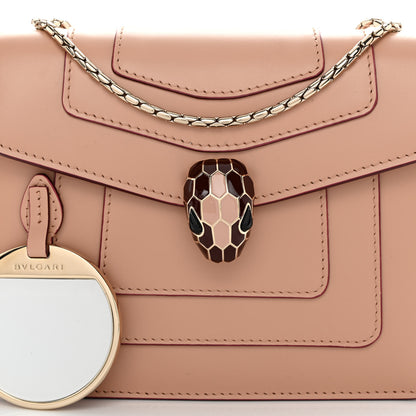 Bulgari Calfskin Serpenti Forever Crossbody Bag Beige 7 of 9