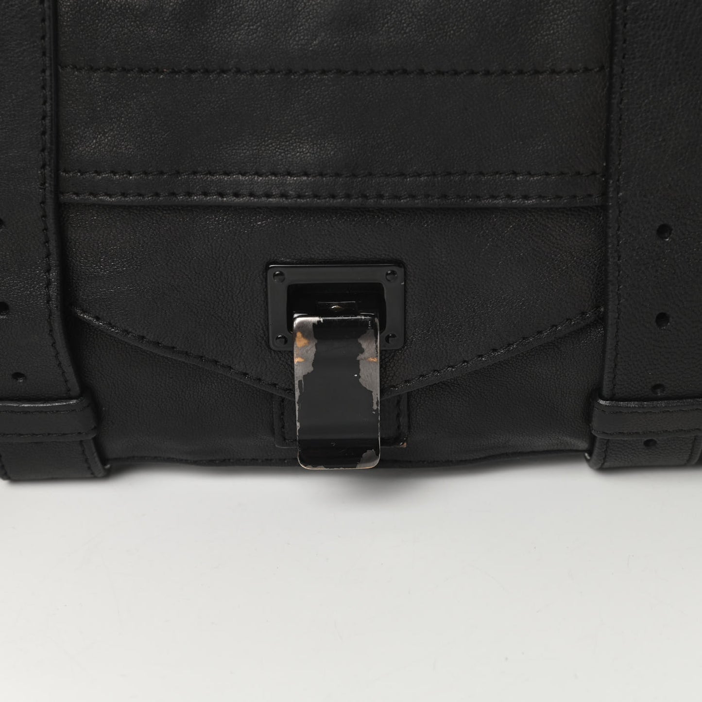 Lambskin PS1 Pochette Clutch Black