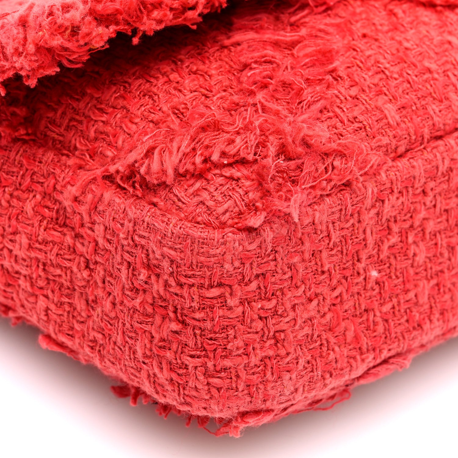 Chanel Tweed Medium Nature Single Flap Red 9 of 10