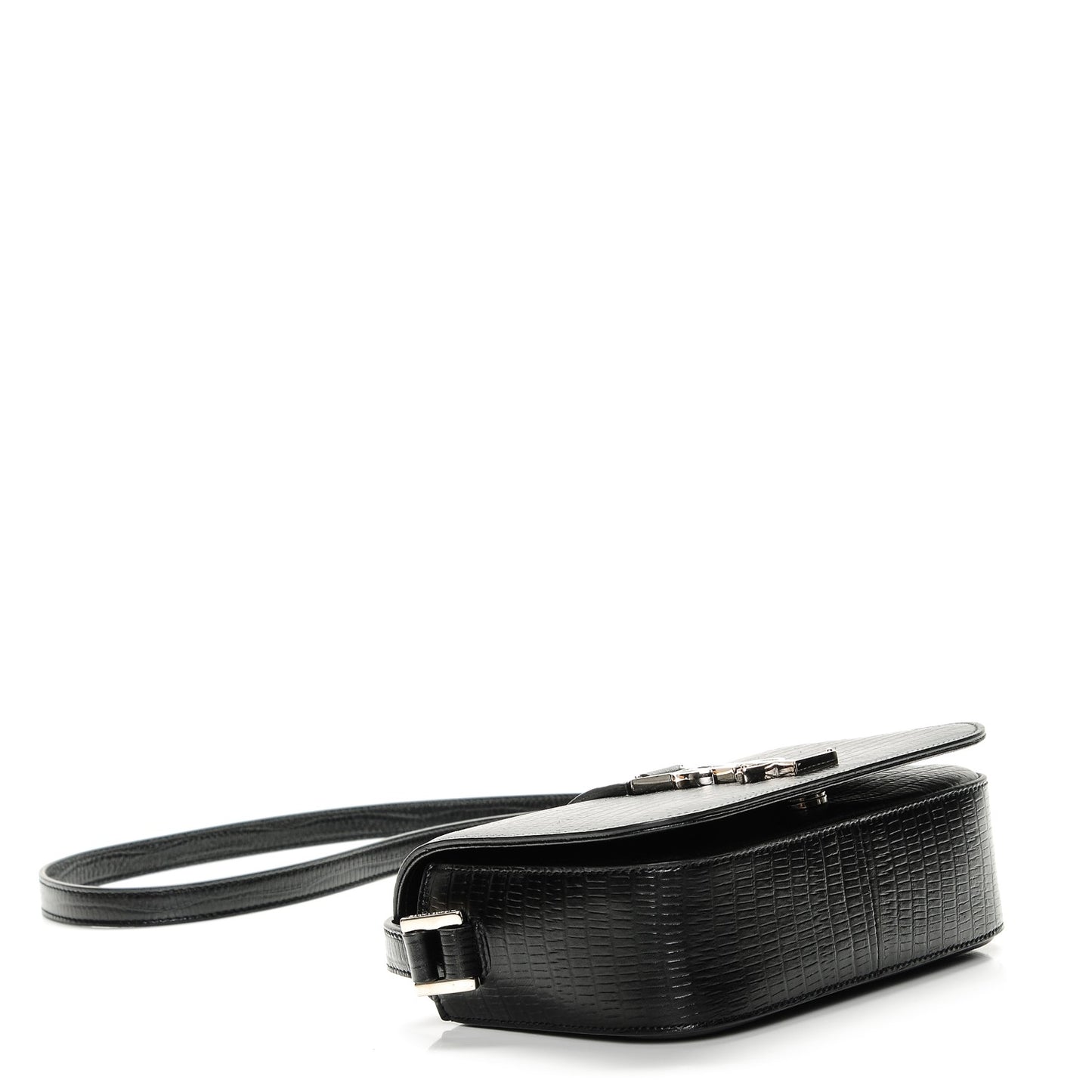 Lizard Calfskin Embossed Small Classic Monogram Universite Bag Black