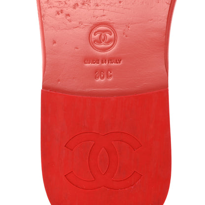 Chanel Patent Calfskin CC Slip On Mules 36 Pink 7 of 8