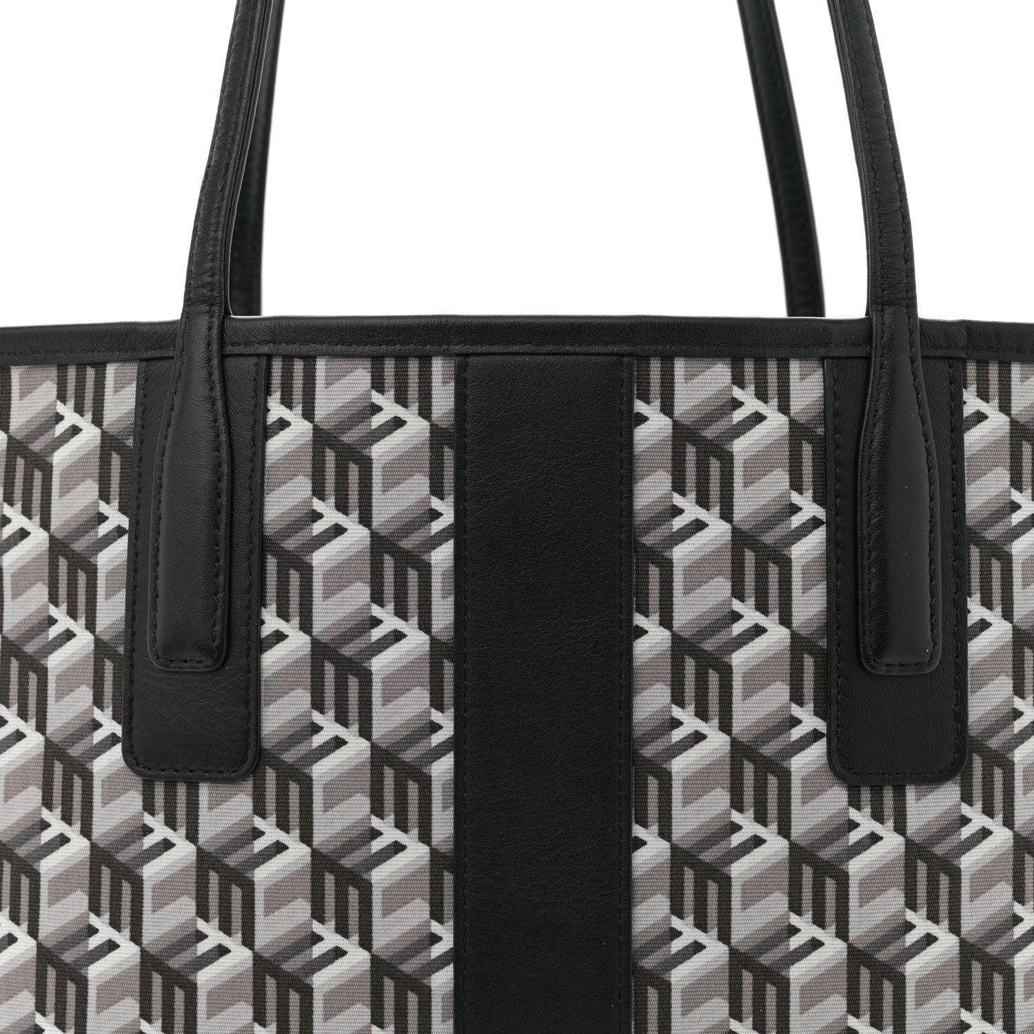 MCM Visetos Small Liz Reversible Shopper Tote Black 11 of 15