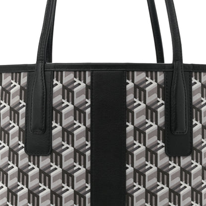 MCM Visetos Small Liz Reversible Shopper Tote Black 11 of 15