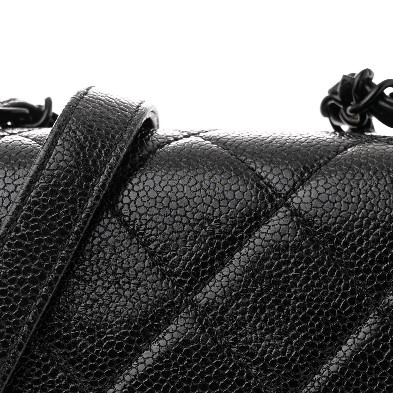 Chanel Caviar Quilted Incognito Mini Square Flap Black 8 of 10
