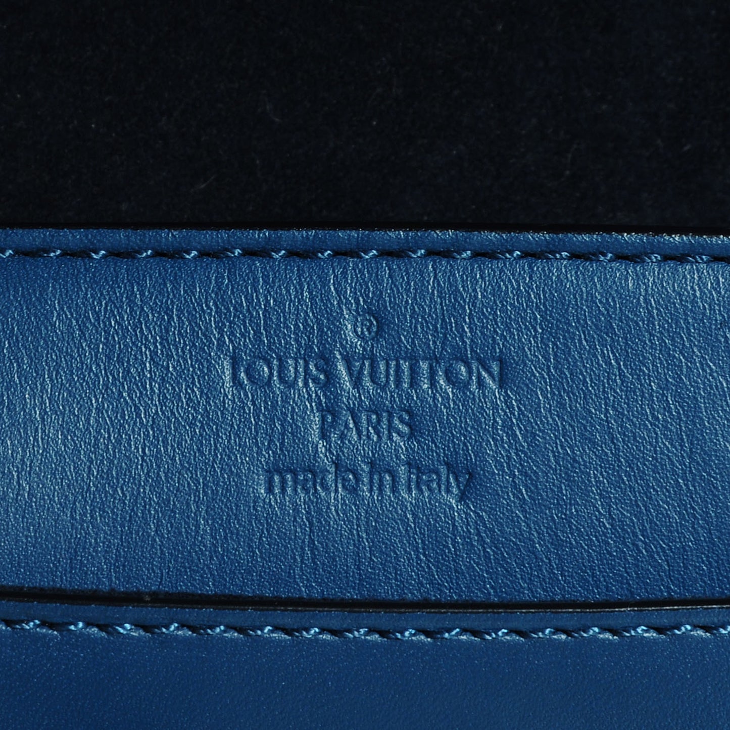 Calfskin Louise Clutch Blue