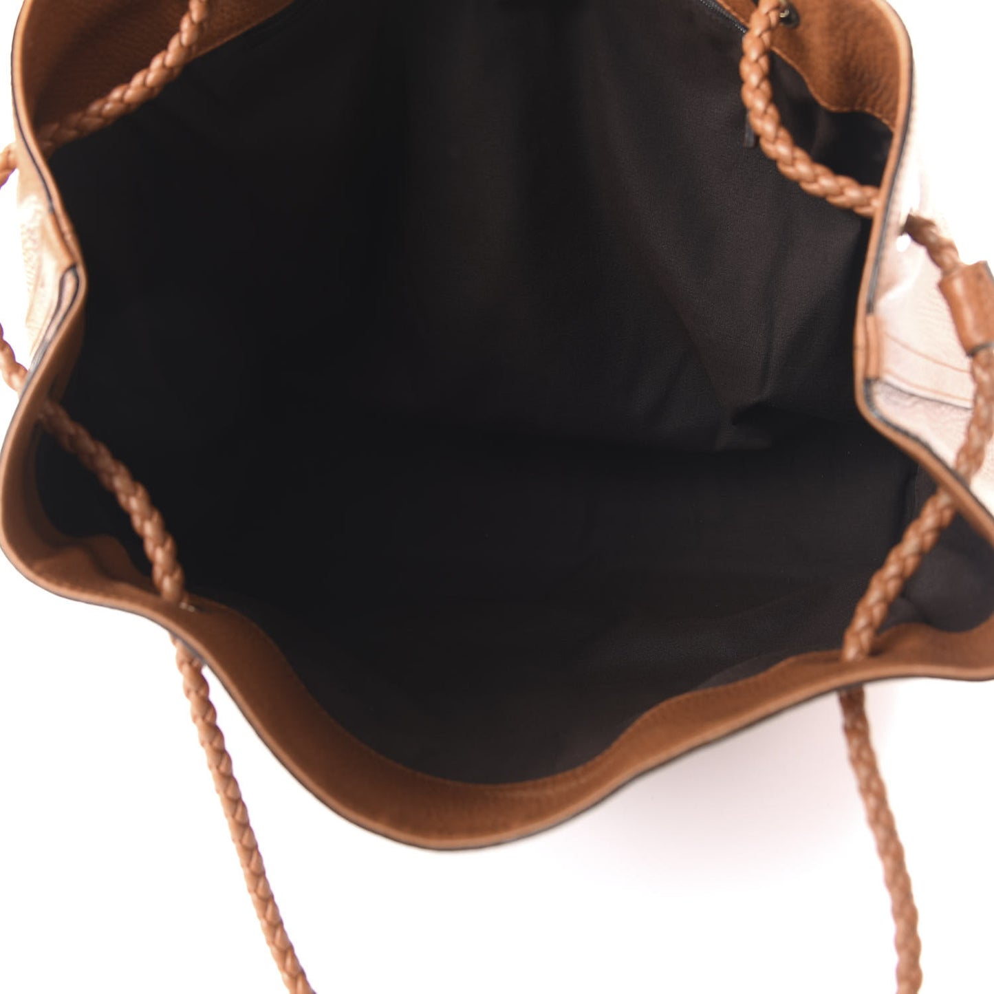 Calfskin Large Gifford Braided Handle Tote Saffron