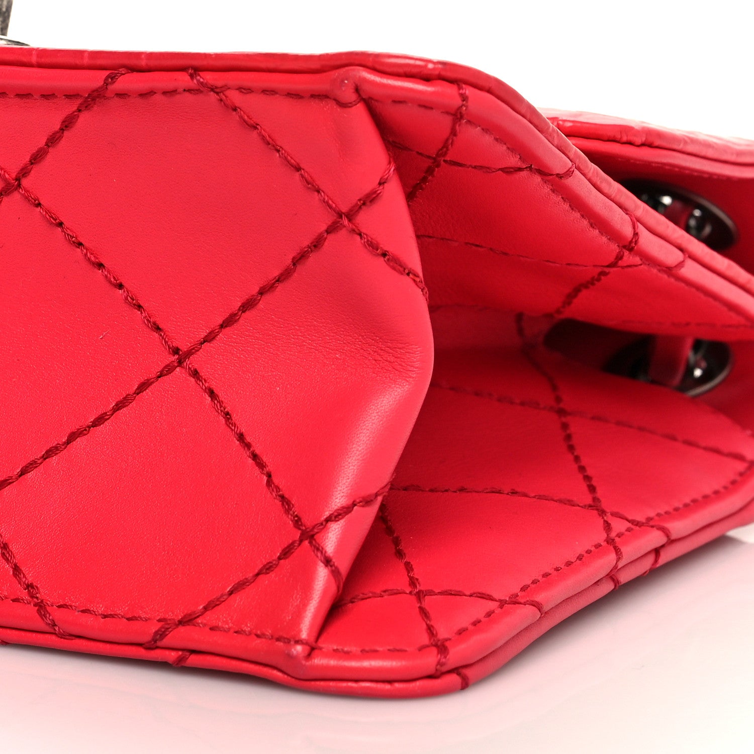 Chanel Alligator Stitched Mini Flap Pink 9 of 10