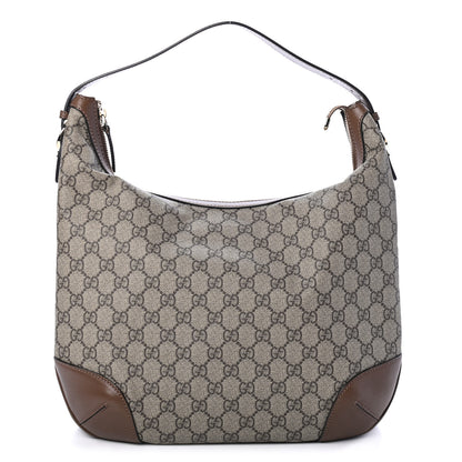 Gucci GG Supreme Monogram Margaux Calfskin Medium Nice Hobo Beige Ebony Acero 1 of 4