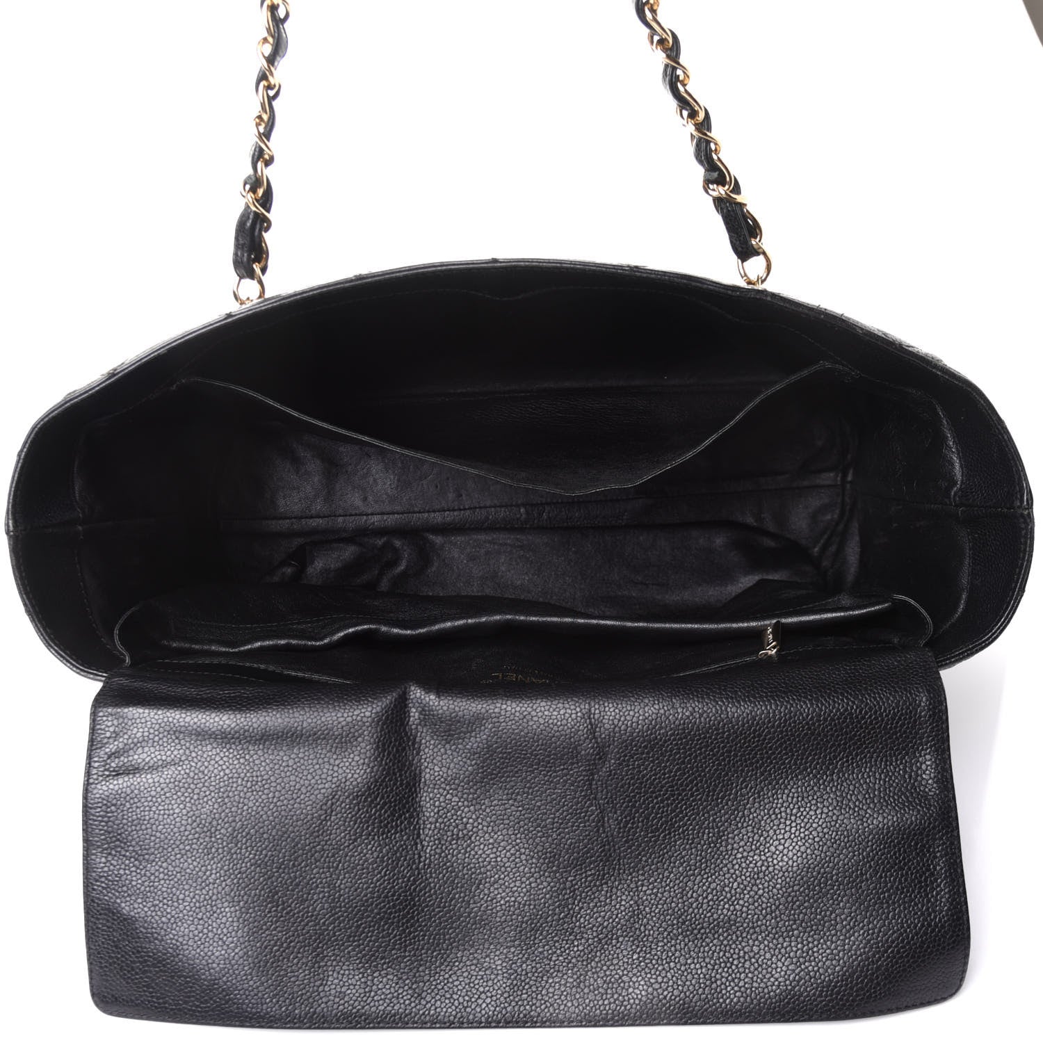 Chanel Caviar Quilted Shopping Tote Black 5 of 10