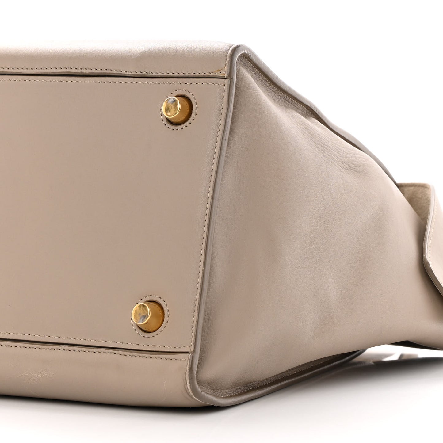 Smooth Calfskin Small Ring Bag Light Taupe
