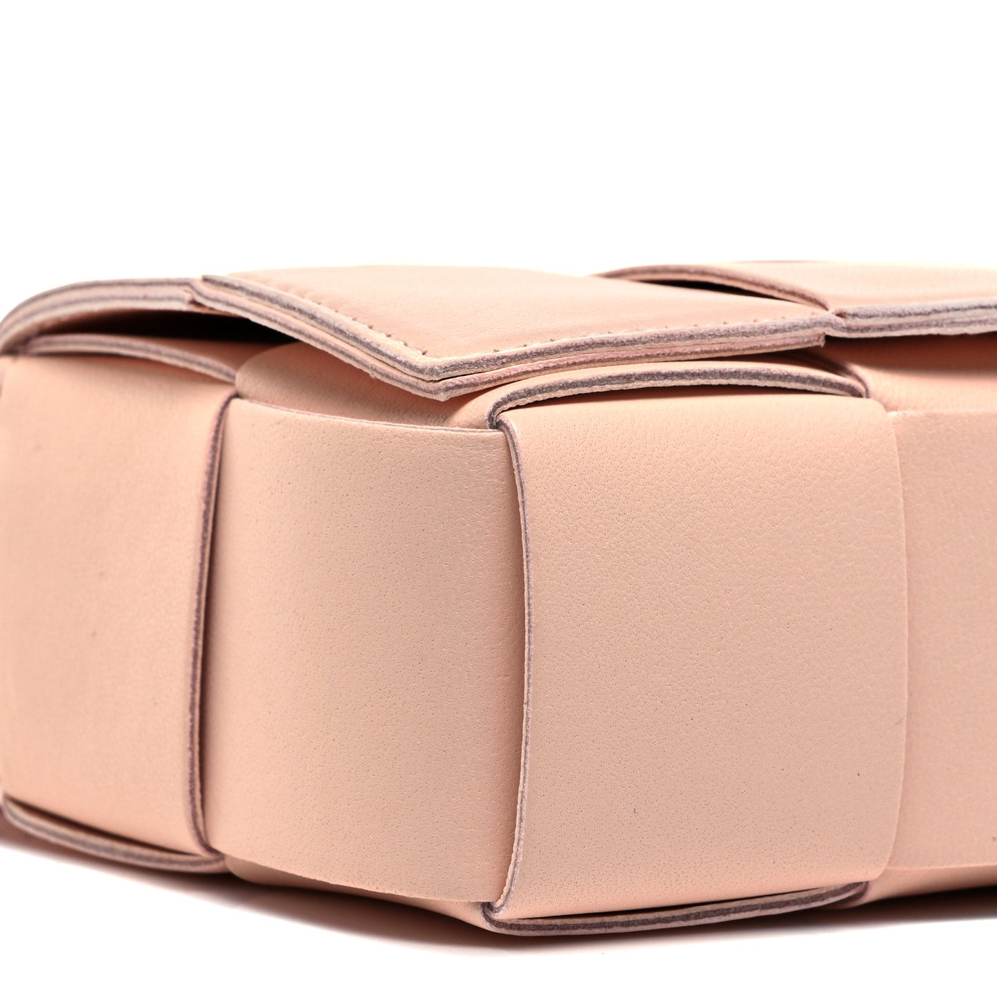 Lambskin Maxi Intreccio Candy Cassette Crossbody Bag Melon Washed
