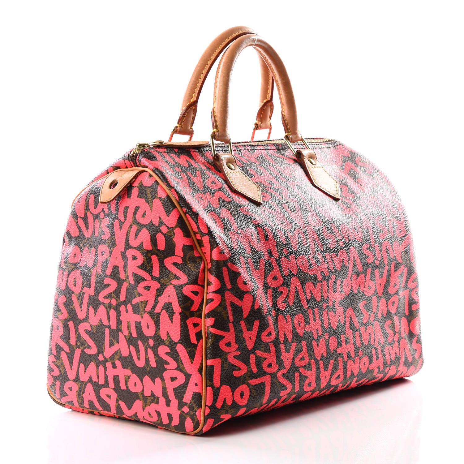 Louis Vuitton Monogram Graffiti Speedy 30 Fuchsia 2 of 11