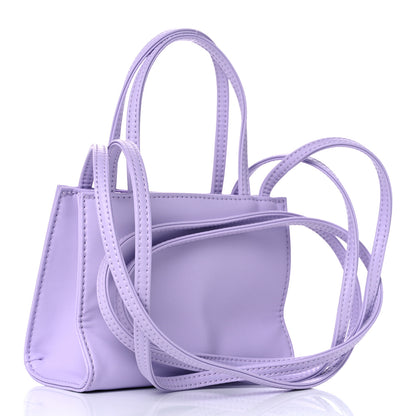 Telfar Vegan Leather Small Shopping Bag Lavender 3 of 8