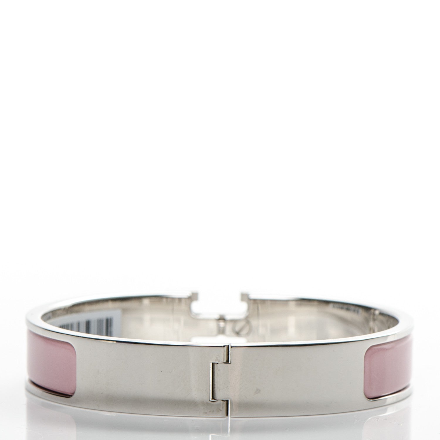 Hermes Enamel Narrow Clic Clac H Bracelet GM Rose Nacarat 3 of 5