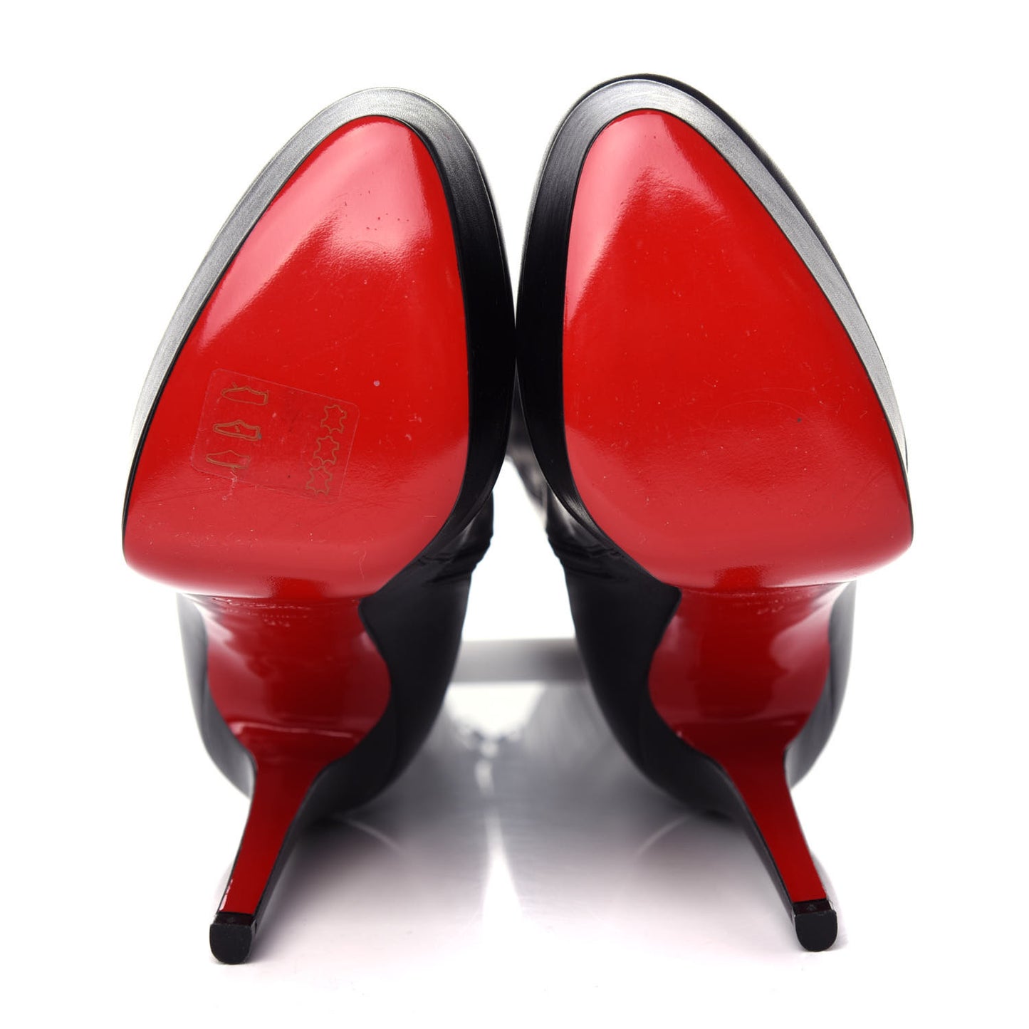 Calfskin Bianca Botta 140 Knee Boots 36 Black