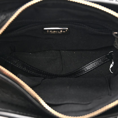 Chanel Sequin Calfskin Small Gabrielle Hobo Black White 5 of 10