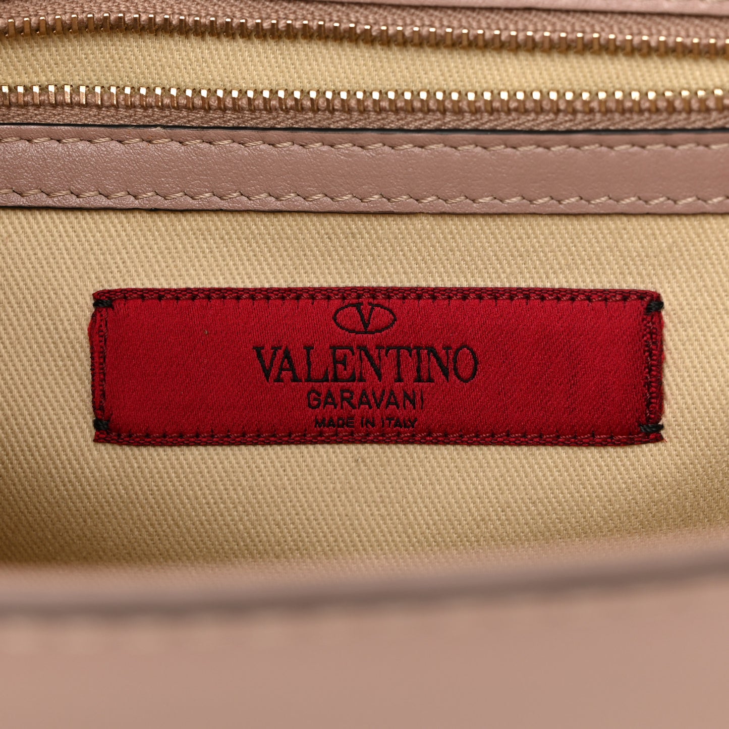 Vitello Medium Glam Lock Rockstud Flap Poudre