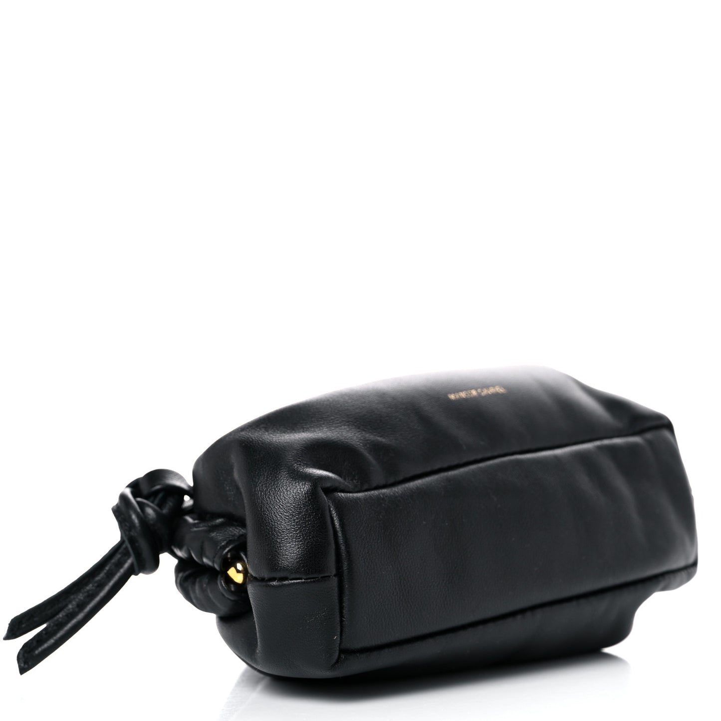 Lambskin Mini Cloud Wristlet Black Flamma