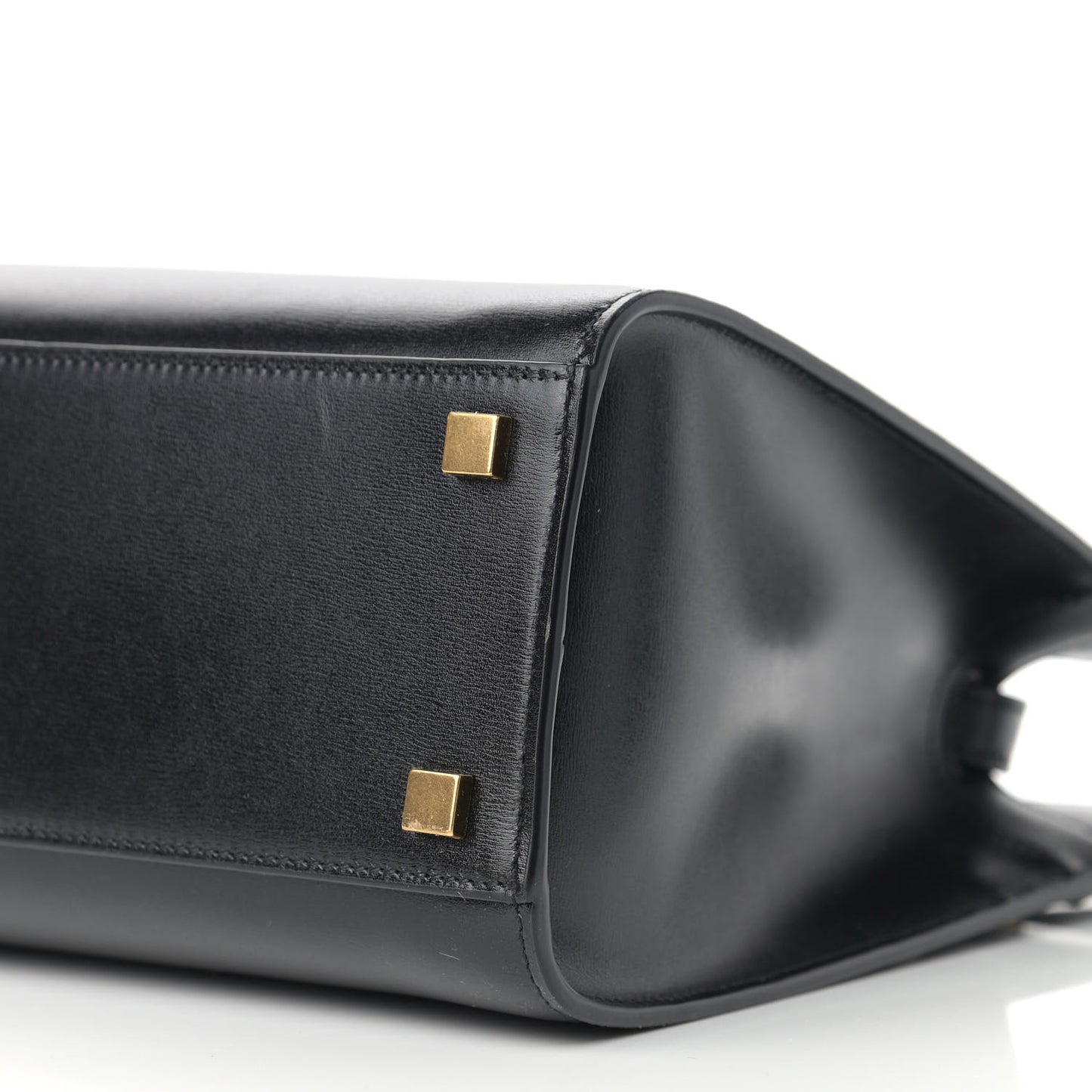 Calfskin Small Manhattan Shopper Tote Black